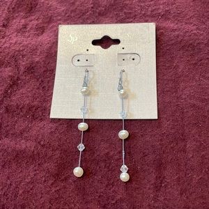 Pearl and Crystal Earrings